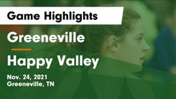 Greeneville  vs Happy Valley  Game Highlights - Nov. 24, 2021