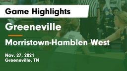 Greeneville  vs Morristown-Hamblen West  Game Highlights - Nov. 27, 2021