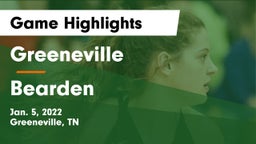 Greeneville  vs Bearden  Game Highlights - Jan. 5, 2022