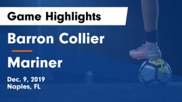 Barron Collier  vs Mariner  Game Highlights - Dec. 9, 2019