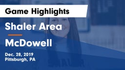 Shaler Area  vs McDowell  Game Highlights - Dec. 28, 2019