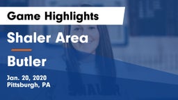 Shaler Area  vs Butler  Game Highlights - Jan. 20, 2020