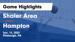 Shaler Area  vs Hampton  Game Highlights - Jan. 13, 2023