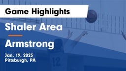 Shaler Area  vs Armstrong  Game Highlights - Jan. 19, 2023