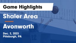 Shaler Area  vs Avonworth  Game Highlights - Dec. 2, 2023