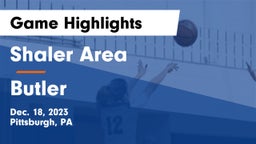 Shaler Area  vs Butler  Game Highlights - Dec. 18, 2023