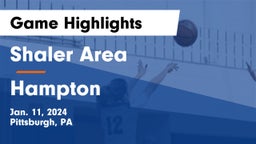 Shaler Area  vs Hampton  Game Highlights - Jan. 11, 2024