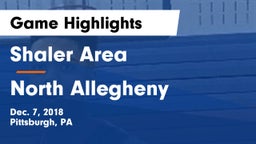 Shaler Area  vs North Allegheny  Game Highlights - Dec. 7, 2018
