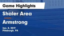 Shaler Area  vs Armstrong  Game Highlights - Jan. 8, 2019