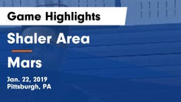 Shaler Area  vs Mars  Game Highlights - Jan. 22, 2019