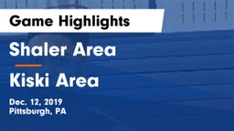 Shaler Area  vs Kiski Area  Game Highlights - Dec. 12, 2019