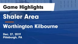 Shaler Area  vs Worthington Kilbourne  Game Highlights - Dec. 27, 2019