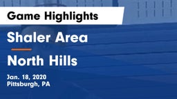 Shaler Area  vs North Hills  Game Highlights - Jan. 18, 2020