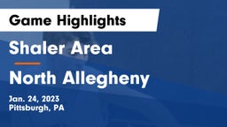 Shaler Area  vs North Allegheny  Game Highlights - Jan. 24, 2023