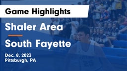 Shaler Area  vs South Fayette  Game Highlights - Dec. 8, 2023