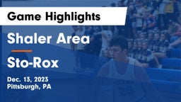 Shaler Area  vs Sto-Rox  Game Highlights - Dec. 13, 2023