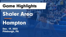 Shaler Area  vs Hampton  Game Highlights - Dec. 19, 2023