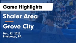 Shaler Area  vs Grove City  Game Highlights - Dec. 22, 2023