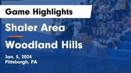 Shaler Area  vs Woodland Hills  Game Highlights - Jan. 5, 2024