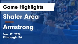 Shaler Area  vs Armstrong  Game Highlights - Jan. 12, 2024
