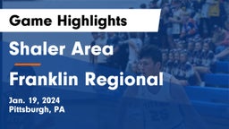 Shaler Area  vs Franklin Regional  Game Highlights - Jan. 19, 2024