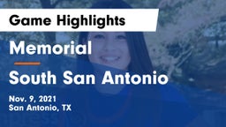 Memorial  vs South San Antonio  Game Highlights - Nov. 9, 2021