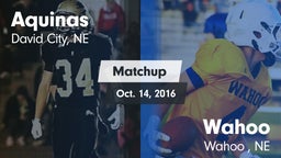 Matchup: Aquinas  vs. Wahoo  2016