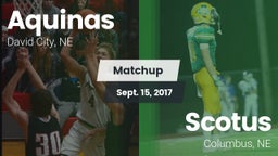 Matchup: Aquinas  vs. Scotus  2017
