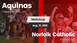 Matchup: Aquinas  vs. Norfolk Catholic  2018
