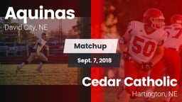 Matchup: Aquinas  vs. Cedar Catholic  2018