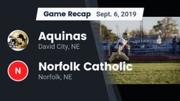 Recap: Aquinas  vs. Norfolk Catholic  2019
