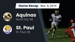 Recap: Aquinas  vs. St. Paul  2019