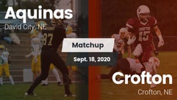 Matchup: Aquinas  vs. Crofton  2020