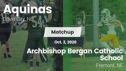 Matchup: Aquinas  vs. Archbishop Bergan Catholic School 2020