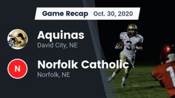 Recap: Aquinas  vs. Norfolk Catholic  2020