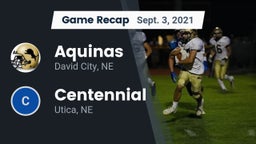 Recap: Aquinas  vs. Centennial  2021