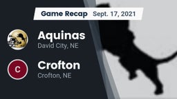 Recap: Aquinas  vs. Crofton  2021