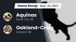 Recap: Aquinas  vs. Oakland-Craig  2021