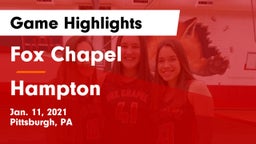 Fox Chapel  vs Hampton  Game Highlights - Jan. 11, 2021