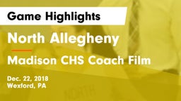 North Allegheny  vs Madison CHS Coach Film Game Highlights - Dec. 22, 2018