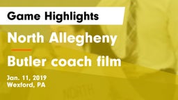 North Allegheny  vs Butler coach film Game Highlights - Jan. 11, 2019