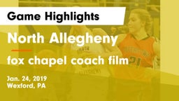 North Allegheny  vs fox chapel coach film Game Highlights - Jan. 24, 2019
