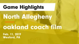 North Allegheny  vs oakland coach film Game Highlights - Feb. 11, 2019