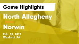 North Allegheny  vs Norwin  Game Highlights - Feb. 26, 2019