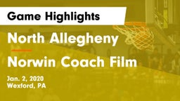North Allegheny  vs Norwin Coach Film Game Highlights - Jan. 2, 2020