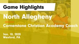 North Allegheny  vs Cornerstone Christian Academy Coach Film Game Highlights - Jan. 10, 2020