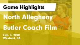 North Allegheny  vs Butler Coach Film Game Highlights - Feb. 3, 2020