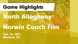 North Allegheny  vs Norwin Coach Film Game Highlights - Feb. 22, 2021