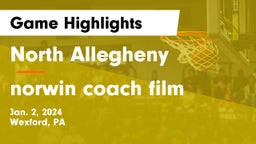 North Allegheny  vs norwin coach film Game Highlights - Jan. 2, 2024
