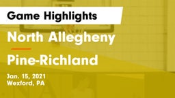 North Allegheny  vs Pine-Richland  Game Highlights - Jan. 15, 2021